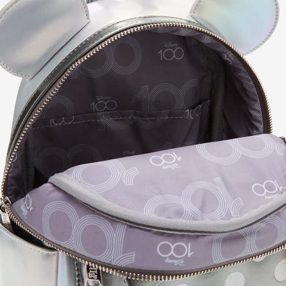 disneyland mini backpack grey Disney measuring 10 1/2 New Mickey and Friends Loungefly